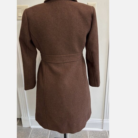 J. Crew Wool-Blend Lined Lady Day Coat Long Sleeve Brown Size 6P NWT *READ - Picture 6 of 16
